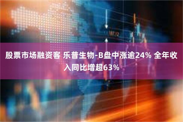 股票市场融资客 乐普生物-B盘中涨逾24% 全年收入同比增超63%