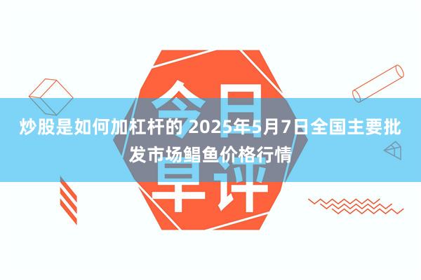 炒股是如何加杠杆的 2025年5月7日全国主要批发市场鲳鱼价格行情
